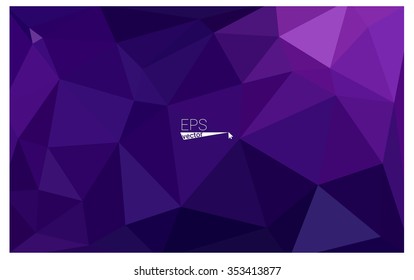 Multicolor dark purple, pink geometric rumpled triangular low poly origami style gradient illustration graphic background. Vector polygonal design for your business.
