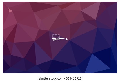 Multicolor dark purple, pink geometric rumpled triangular low poly origami style gradient illustration graphic background. Vector polygonal design for your business.