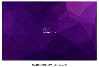 Multicolor dark purple, pink geometric rumpled triangular low poly origami style gradient illustration graphic background. Vector polygonal design for your business.