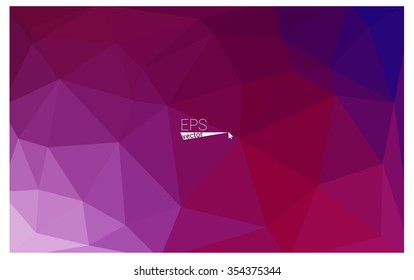 Multicolor dark purple, pink geometric rumpled triangular low poly origami style gradient illustration graphic background. Vector polygonal design for your business.