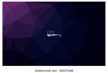 Multicolor dark purple, pink geometric rumpled triangular low poly origami style gradient illustration graphic background. Vector polygonal design for your business.