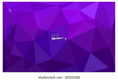 Multicolor dark purple, pink geometric rumpled triangular low poly origami style gradient illustration graphic background. Vector polygonal design for your business.
