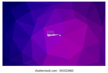 Multicolor dark purple, pink geometric rumpled triangular low poly origami style gradient illustration graphic background. Vector polygonal design for your business.