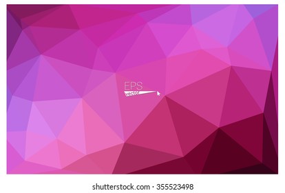 Multicolor dark purple, pink geometric rumpled triangular low poly origami style gradient illustration graphic background. Vector polygonal design for your business.