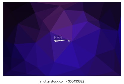 Multicolor dark purple, pink geometric rumpled triangular low poly origami style gradient illustration graphic background. Vector polygonal design for your business.