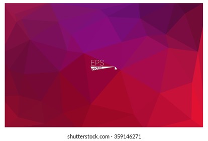 Multicolor dark purple, pink geometric rumpled triangular low poly origami style gradient illustration graphic background. Vector polygonal design for your business.
