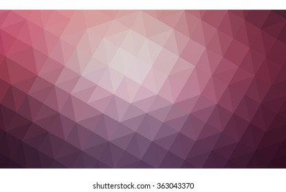 Multicolor dark purple, pink polygonal illustration, which consist of triangles. Geometric background in Origami style with gradient. Triangular design for your business in vector.