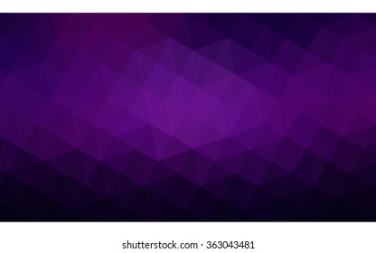 Multicolor dark purple, pink polygonal illustration, which consist of triangles. Geometric background in Origami style with gradient. Triangular design for your business in vector.