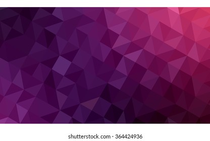 Multicolor dark purple, pink polygonal illustration, which consist of triangles. Geometric background in Origami style with gradient. Triangular design for your business in vector.