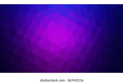 Multicolor dark purple, pink polygonal illustration, which consist of triangles. Geometric background in Origami style with gradient. Triangular design for your business.