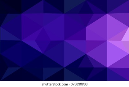 Multicolor dark purple, pink polygonal illustration, which consist of triangles. Geometric background in Origami style with gradient. Triangular design for your business.