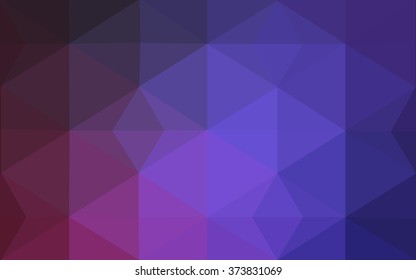 Multicolor dark purple, pink polygonal illustration, which consist of triangles. Geometric background in Origami style with gradient. Triangular design for your business.