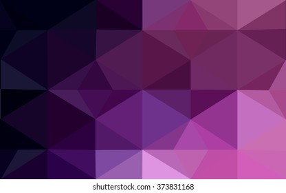 Multicolor dark purple, pink polygonal illustration, which consist of triangles. Geometric background in Origami style with gradient. Triangular design for your business.
