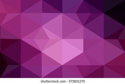 Multicolor dark purple, pink polygonal illustration, which consist of triangles. Geometric background in Origami style with gradient. Triangular design for your business.
