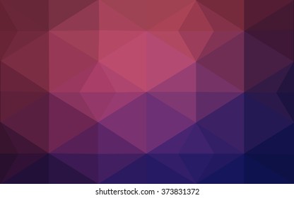 Multicolor dark purple, pink polygonal illustration, which consist of triangles. Geometric background in Origami style with gradient. Triangular design for your business.