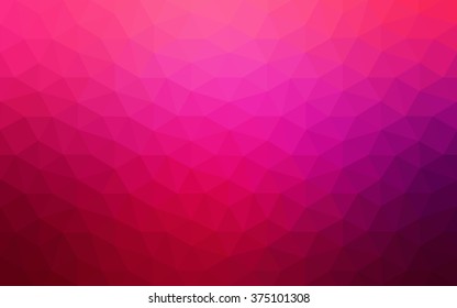 Multicolor dark purple, pink polygonal illustration, which consist of triangles. Geometric background in Origami style with gradient. Triangular design for your business.
