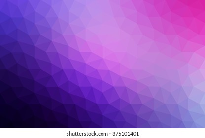 Multicolor dark purple, pink polygonal illustration, which consist of triangles. Geometric background in Origami style with gradient. Triangular design for your business.