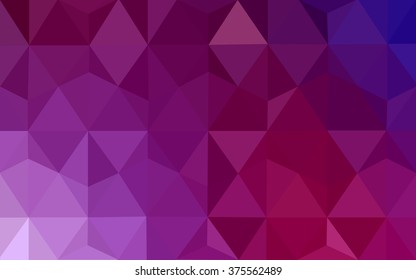 Multicolor dark purple, pink polygonal illustration, which consist of triangles. Geometric background in Origami style with gradient. Triangular design for your business.