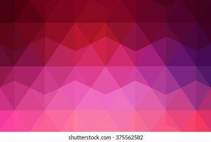 Multicolor dark purple, pink polygonal illustration, which consist of triangles. Geometric background in Origami style with gradient. Triangular design for your business.