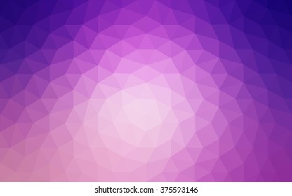 Multicolor dark purple, pink polygonal illustration, which consist of triangles. Geometric background in Origami style with gradient. Triangular design for your business.