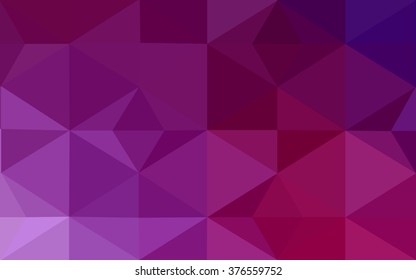 Multicolor dark purple, pink polygonal illustration, which consist of triangles. Geometric background in Origami style with gradient. Triangular design for your business.