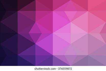 Multicolor dark purple, pink polygonal illustration, which consist of triangles. Geometric background in Origami style with gradient. Triangular design for your business.