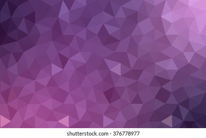 Multicolor dark purple, pink polygonal illustration, which consist of triangles. Geometric background in Origami style with gradient. Triangular design for your business.