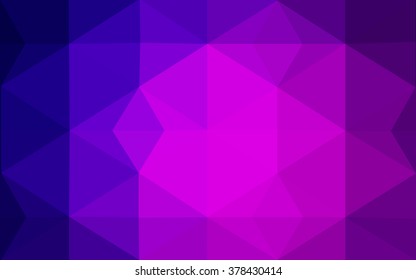 Multicolor dark purple, pink polygonal illustration, which consist of triangles. Geometric background in Origami style with gradient. Triangular design for your business.