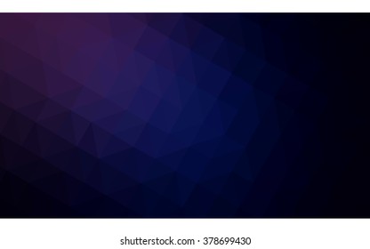 Multicolor dark purple, pink polygonal illustration, which consist of triangles. Geometric background in Origami style with gradient. Triangular design for your business.