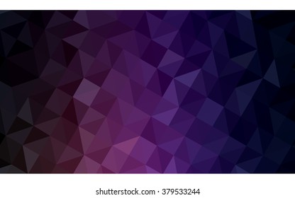 Multicolor dark purple, pink polygonal illustration, which consist of triangles. Geometric background in Origami style with gradient. Triangular design for your business.