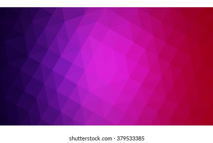 Multicolor dark purple, pink polygonal illustration, which consist of triangles. Geometric background in Origami style with gradient. Triangular design for your business.
