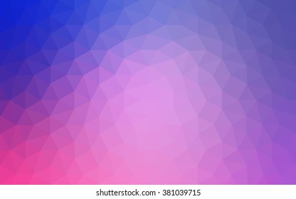 Multicolor dark purple, pink polygonal illustration, which consist of triangles. Geometric background in Origami style with gradient. Triangular design for your business.
