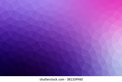 Multicolor dark purple, pink polygonal illustration, which consist of triangles. Geometric background in Origami style with gradient. Triangular design for your business.
