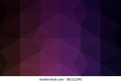 Multicolor dark purple, pink polygonal illustration, which consist of triangles. Geometric background in Origami style with gradient. Triangular design for your business.