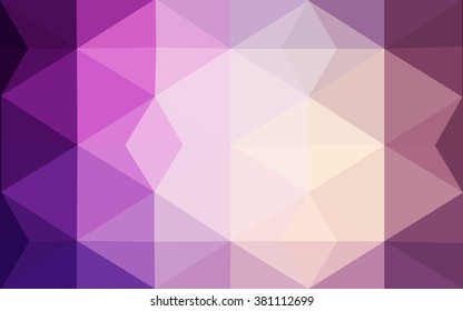 Multicolor dark purple, pink polygonal illustration, which consist of triangles. Geometric background in Origami style with gradient. Triangular design for your business.