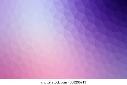 Multicolor dark purple, pink polygonal illustration, which consist of triangles. Geometric background in Origami style with gradient. Triangular design for your business.
