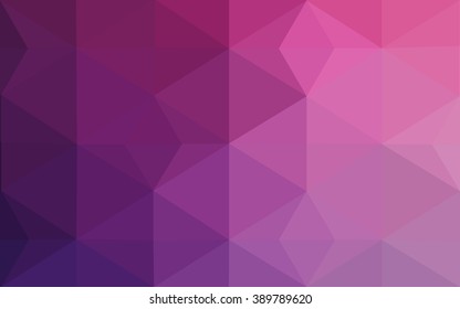 Multicolor dark purple, pink polygonal illustration, which consist of triangles. Geometric background in Origami style with gradient. Triangular design for your business.