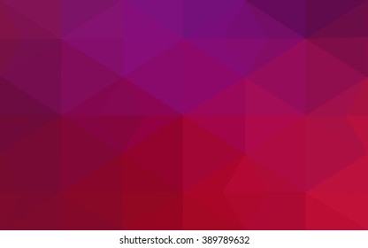 Multicolor dark purple, pink polygonal illustration, which consist of triangles. Geometric background in Origami style with gradient. Triangular design for your business.