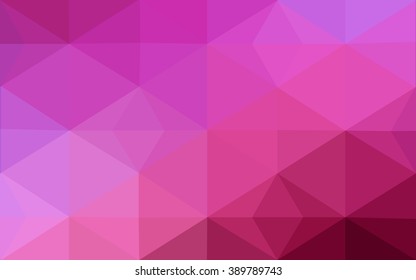 Multicolor dark purple, pink polygonal illustration, which consist of triangles. Geometric background in Origami style with gradient. Triangular design for your business.