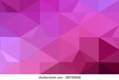 Multicolor dark purple, pink polygonal illustration, which consist of triangles. Geometric background in Origami style with gradient. Triangular design for your business.