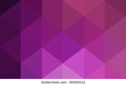 Multicolor dark purple, pink polygonal illustration, which consist of triangles. Geometric background in Origami style with gradient. Triangular design for your business.