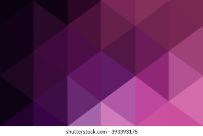 Multicolor dark purple, pink polygonal illustration, which consist of triangles. Geometric background in Origami style with gradient. Triangular design for your business.