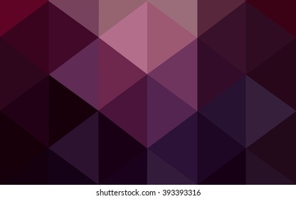 Multicolor dark purple, pink polygonal illustration, which consist of triangles. Geometric background in Origami style with gradient. Triangular design for your business.