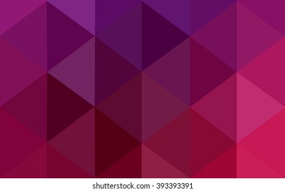 Multicolor dark purple, pink polygonal illustration, which consist of triangles. Geometric background in Origami style with gradient. Triangular design for your business.