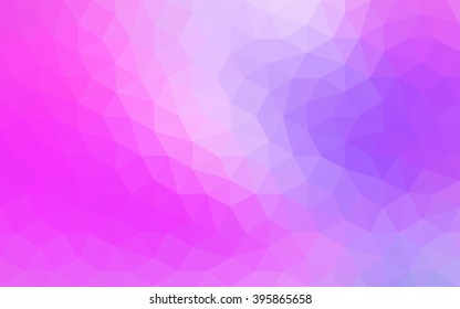 Multicolor dark purple, pink polygonal illustration, which consist of triangles. Geometric background in Origami style with gradient. Triangular design for your business.