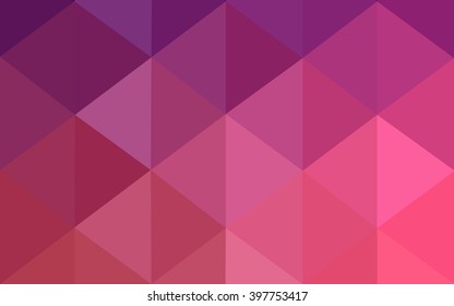 Multicolor dark purple, pink polygonal illustration, which consist of triangles. Geometric background in Origami style with gradient. Triangular design for your business.