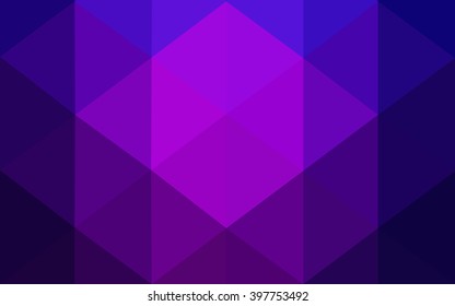Multicolor dark purple, pink polygonal illustration, which consist of triangles. Geometric background in Origami style with gradient. Triangular design for your business.
