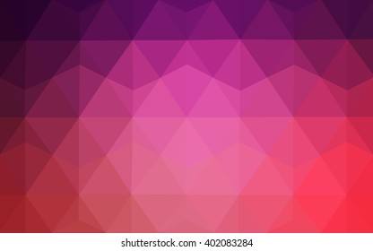 Multicolor dark purple, pink polygonal illustration, which consist of triangles. Geometric background in Origami style with gradient. Triangular design for your business.