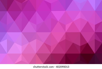 Multicolor dark purple, pink polygonal illustration, which consist of triangles. Geometric background in Origami style with gradient. Triangular design for your business.