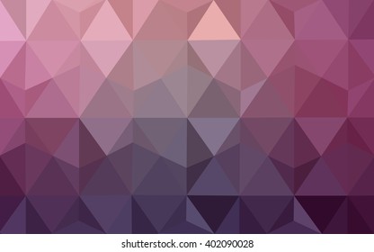 Multicolor dark purple, pink polygonal illustration, which consist of triangles. Geometric background in Origami style with gradient. Triangular design for your business.